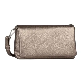 TOM TAILOR Abendtasche "Xia" klares Design mit Logoprägung und fließender Silhouette in Lederoptik