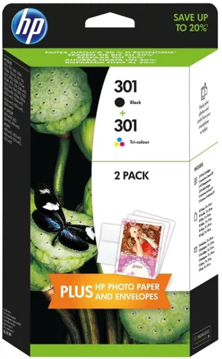 HP 301 Ink Cart Combo 2-Pack (4-farbig)