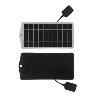 2.5W 5V Solar Panel Charger High Efficiency Monocrystalline Silicon Waterproof USB Output Portable Solar Power Bank 20.5