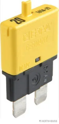 HERTH&BUSS Sicherungsautomat, Standard, 32V max., fast trip, mit Rückstellknopf gelb - 50295904