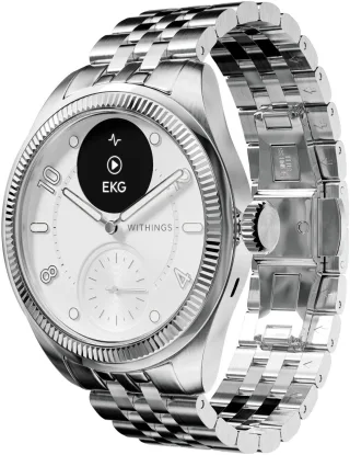 Withings Smartwatch "ScanWatch Nova Brilliant Edition 39mm, Edelstahl, Akku: 35 Tage"(16/ 0,63 ″)