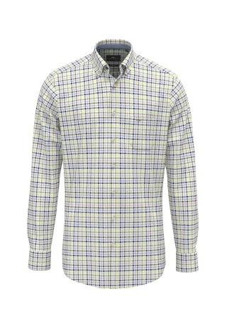 FYNCH-HATTON - Multicolor Washed Oxford, B.D, 1/1 pear - Gr. - XL