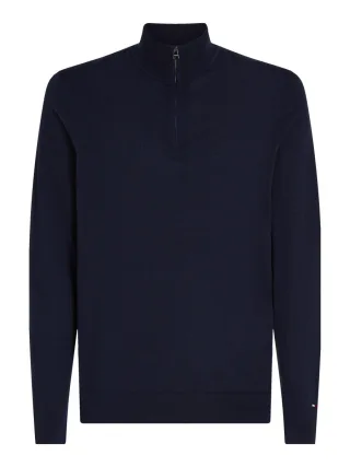 Tommy Hilfiger - Smart Casual Wollpullover blau - Gr. - XXL
