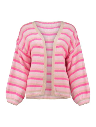 HaILYS - LS A CD Ge44orgie beige/pink stripe - Gr. - M/L