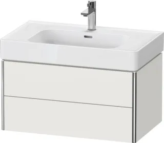 Duravit XSquare Waschtischunterbau wandhängend Nordic Weiß Seidenmatt 784x470x397 mm - XS43990393900 XS4399039390000