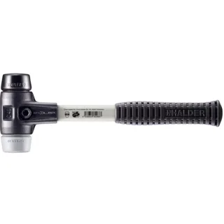 HALDER SIMPLEX - Schonhammer mit verstärktem Tempergussgehäuse und Fiberglasstiel, Gummikomposition - 3723.040