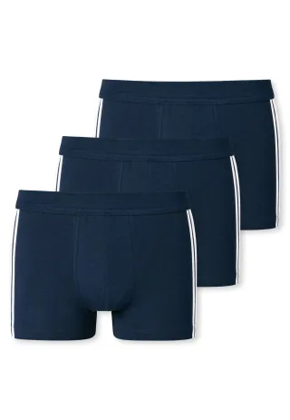 SCHIESSER - 3PACK Shorts dunkelblau - Gr. - 8