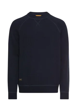 camel active - Strickpullover mit Rundhalsausschnitt dark navy - Gr. - M