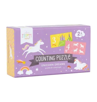 A Little Lovely Company Puzzle Lerne zählen 1-10 Einhorn