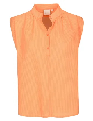 THE FASHION PEOPLE - Structured blouse sleeveless tangerine - Gr. - 34