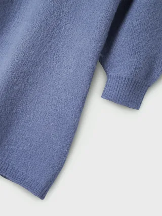 NAME IT - NKFOMARIAN LS KNIT DRESS Blue Ice - Gr. - 158