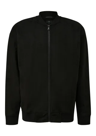 qs - Sweatshirt Jacke schwarz - Gr. - S