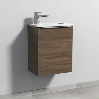 Sanipa 3way Waschtischunterbau zu Duravit ME by Starck Waschtisch mit 1 Tür, Eiche-Arizona UM72180