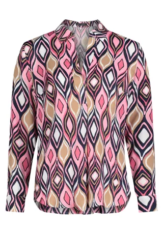 Betty Barclay - Schlupfbluse pink/dark blue - Gr. - 44
