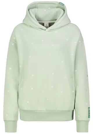 Authentic Style - RE9CIFN3ZWF0c2hpcnQgSG9vZHk= aqua foam green-offwhite - Gr. - L