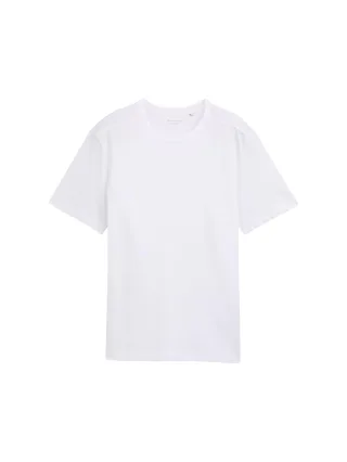 Tom Tailor - Basic T-Shirt aus Baumwolle white - Gr. - XXL