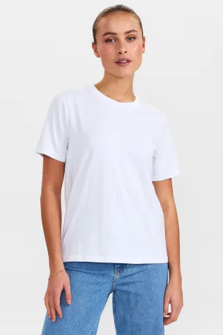 Nümph - NUKAZUMI SS BLOUSE - NOOS bright white - Gr. - XL
