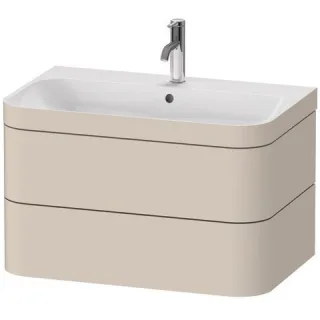 Duravit Happy D.2 Plus c-bonded Set wandhängend Taupe 775x490x480 mm - HP4637O8383 HP4637O8383