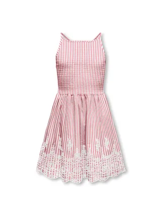 KIDS ONLY - KOGBONDI LIFE STRAP EMB DRESS WVN Barbados Cherry - Gr. - 158