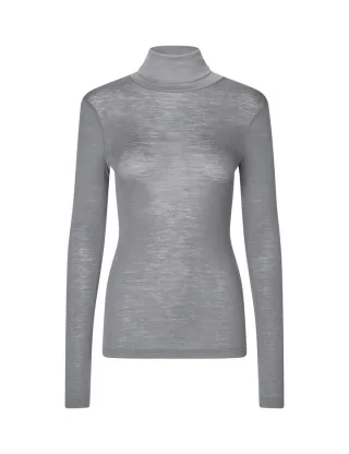 mbym - Rollkragenpullover - Ina-M grau - Gr. - S