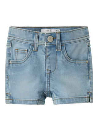 NAME IT - NMFSALLI SLIM DNM SHORTS 3398-IC TB light blue denim - Gr. - 116