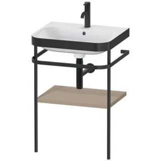 Duravit Happy D.2 Plus c-bonded Set mit Metallkonsole Leinen Matt 575x490x850 mm - HP4735O7575 HP4735O7575