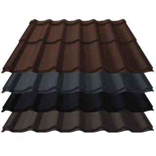 Pfannenblech Kingas Eco+ | 0,50 mm | Stahl | Modullänge 350 mm | 35 µm Mattpolyester
