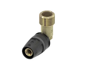 Tece logo-Push Winkelübergangsnippel Standard Messing, Dim. 32 x 1", 8610312 8610312
