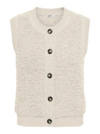 JDY - JDYEIRA LIFE S/L ON BUTTON VEST KNT NOOS birch - Gr. - XL