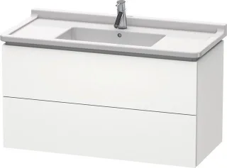 Duravit L-Cube Waschtischunterbau wandhängend Weiß Supermatt 1020x469x558 mm - LC626608484 LC626608484