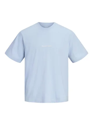 JACK&JONES - JORNORREBRO EMB TEE SS CREW NECK NOOS Cashmere Blue - Gr. - XL