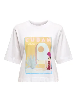 ONLY - ONLVEGA LIFE S/S VIBE TOP BOX JRS Bright White - Gr. - S