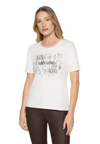 Betty Barclay - Basic Shirt patch cream/silver - Gr. - 48