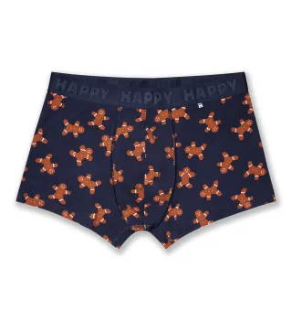 happy socks - 1-Pack Gingerbread Short Boxer Blau - Gr. - L