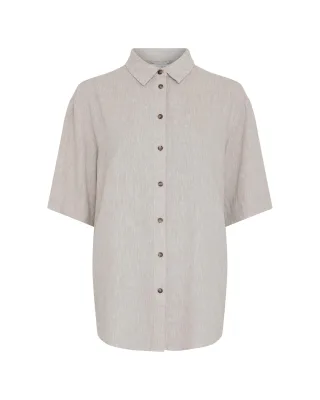 msch copenhagen - MSCHViana Ginia 3 4 Shirt sand melange - Gr. - S/M