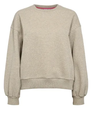 Nümph - NUCALLI SWEATSHIRT creme melange - Gr. - S