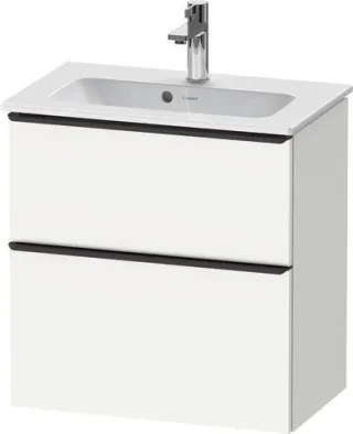 Duravit D-Neo Waschtischunterbau wandhängend Weiß Matt 610x372x625 mm - DE43680BD180000 DE43680BD180000
