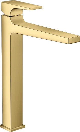 Hansgrohe Waschtischmischer 260 Metropol Polished Gold-Optik mit Push-Open Ablaufgarnitur, 32512990 32512990