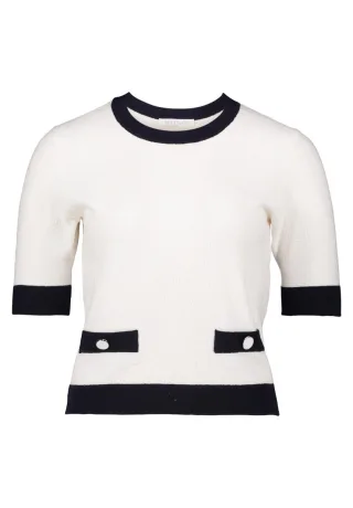 Betty & Co - Feinstrickpullover weiß - Gr. - 34