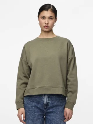 PIECES - PCCHILLI LS SWEAT NOOS BC deep lichen green - Gr. - M