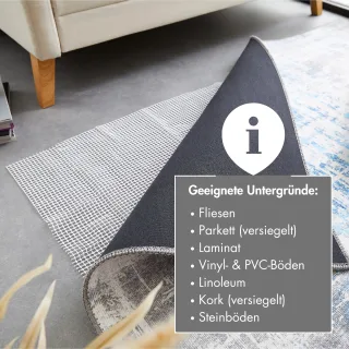 Andiamo Antirutsch Teppichunterlage "Teppich Stopp" Gitter-Rutschunterlage, individuell zuschneidbar, Kundenliebling