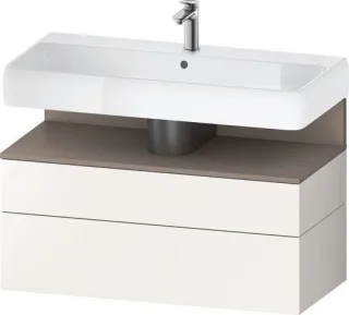 Duravit Qatego Waschtischunterbau wandhängend Weiß Supermatt 990x470x590 mm - QA4395043840000 QA4395043840000