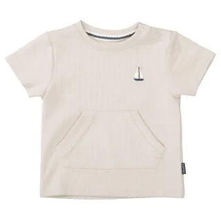 STACCATO - Kn.-T-Shirt warm beige struc. - Gr. - 74