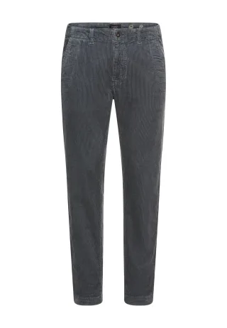 camel active - Regular Fit Chino Hose aus Cord tinted blue - Gr. - 33/30