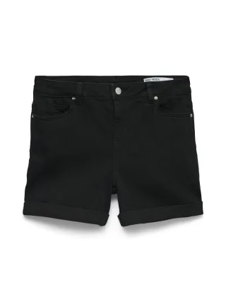 VERO MODA - VMLUNA MR FOLD SHORTS MIX GA NOOS black - Gr. - M