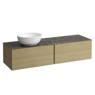 LAUFEN Waschtischunterschrank und Waschtischplatte ALESSI 500x1600x370  H4323520972501