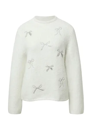 s.Oliver BLACK LABEL - Strickpullover creme - Gr. - 40