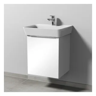 Sanipa 3way Waschtischunterbau zu Ideal Standard Connect Air Cube Waschtisch mit 1 Tür, Anthrazit-Ma UM64522