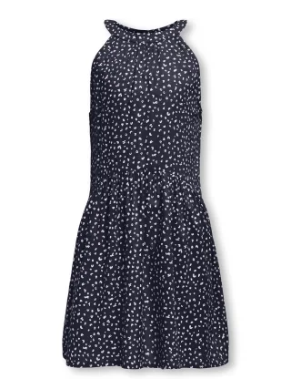 KIDS ONLY - KOGSALLI LIFE HALTER NECK AOP DRESS WVN night sky - Gr. - 152