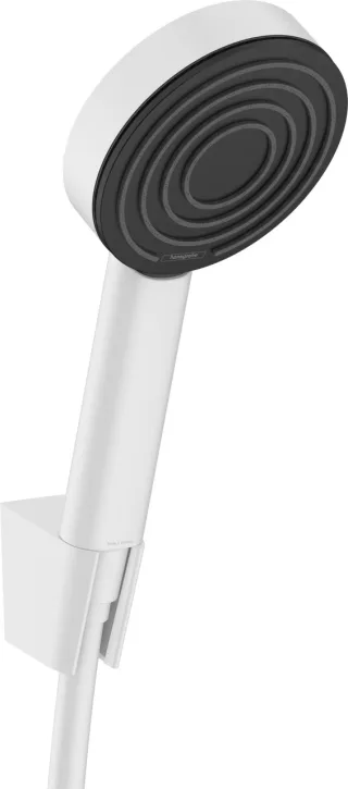 Hansgrohe Porterset Pulsify S 105 1jet EcoSmart+ mit Brauseschlauch 1250mm mattweiss, 24307700 24307700